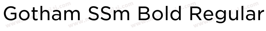 Gotham SSm Bold Regular字体转换